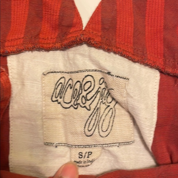 Red Striped Overalls - Picture 5 of 5